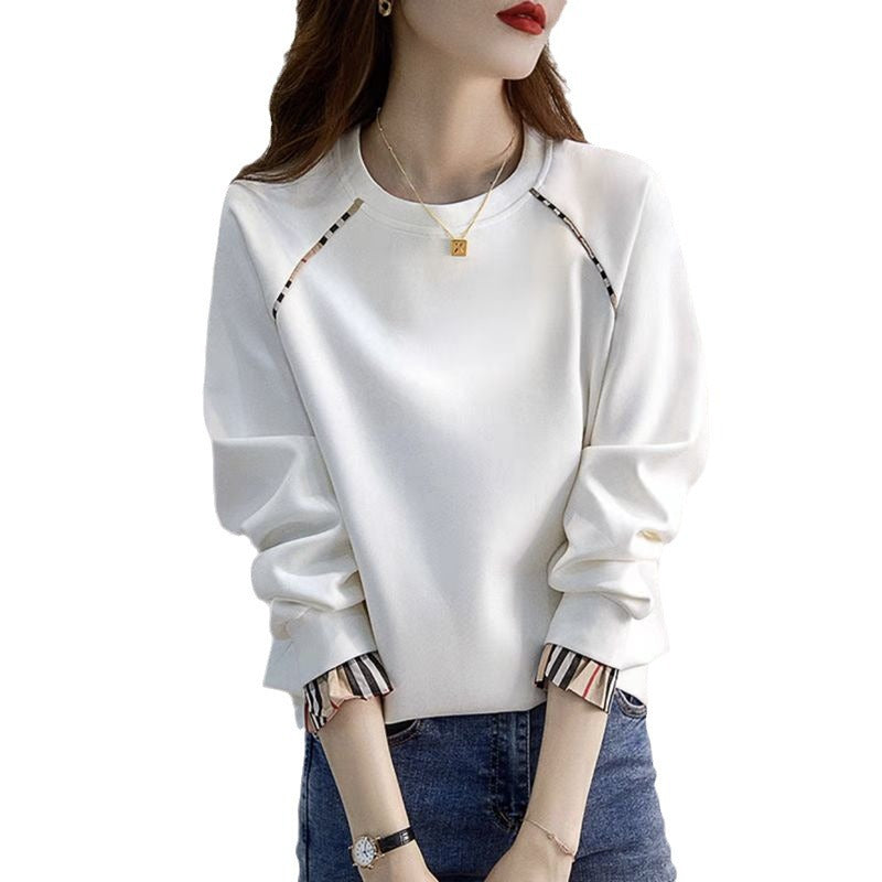 Korean-Style Loose Cotton Hooded Sweater for Women