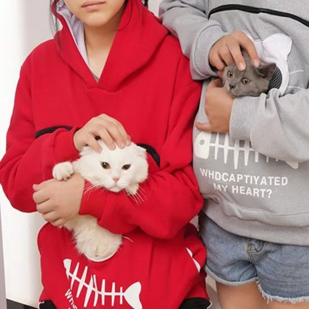 Cozy Pet Pocket Hoodie for Cat and Dog Lovers