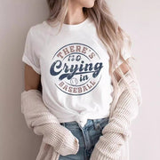 Casual Chic Short-Sleeve Crew Neck Top – Trendy Printed Tee