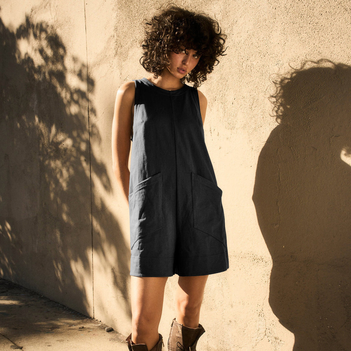 Women's Casual Loose Cargo Jumpsuit with Pockets