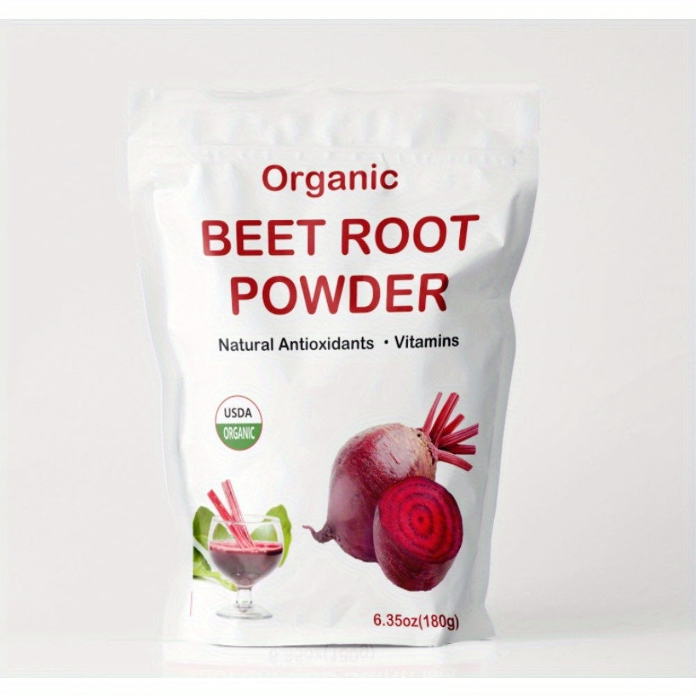 Pure Beetroot Powder for Drinks and Smoothies, 6.35 oz