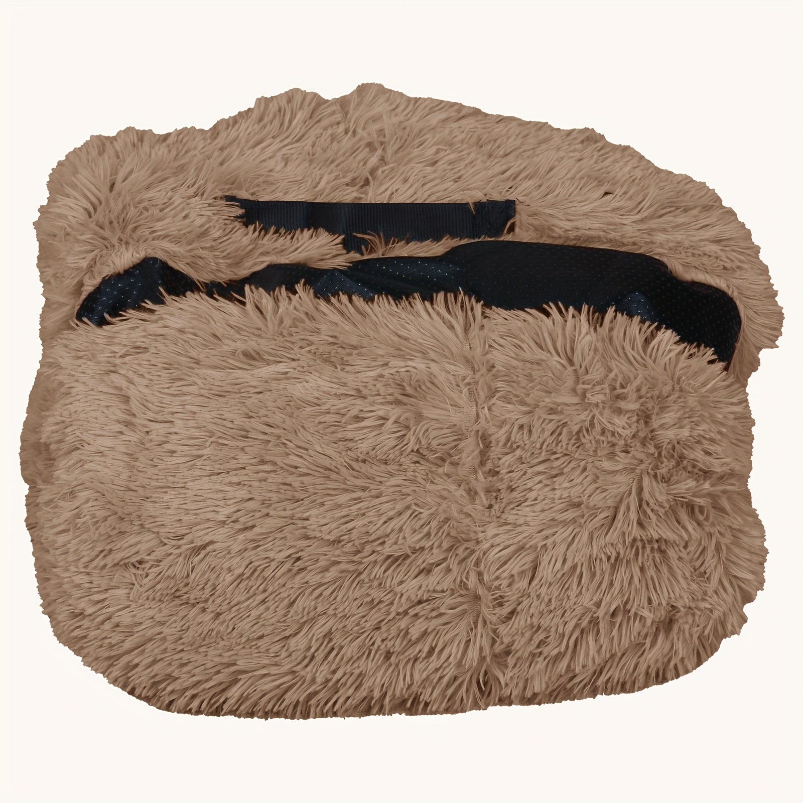 YAEM Human & Pet Dog Bed - Oversized Faux Fur Bed for Large Dogs & Owners, Washable with Plump Pillow & Blanket, Gray Bed Frame for /Pets, Storage Strap, Shared Space (Suitable