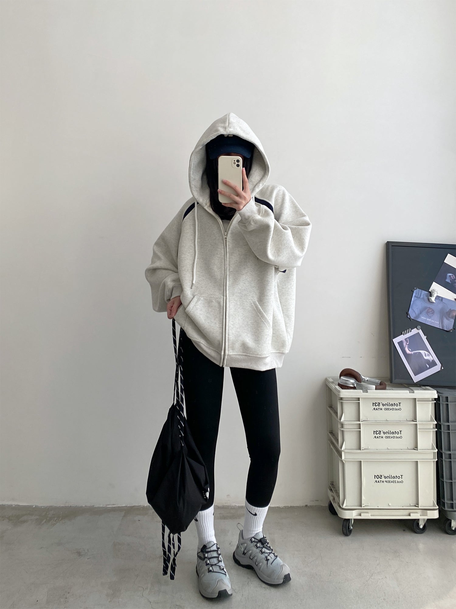 Women's Cozy Zip-Up Hooded Sweater Coat