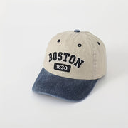 Kids Baseball Cap with 3D Embroidery, Washable Outdoor Sun Hat, Unisex 3-14 Years