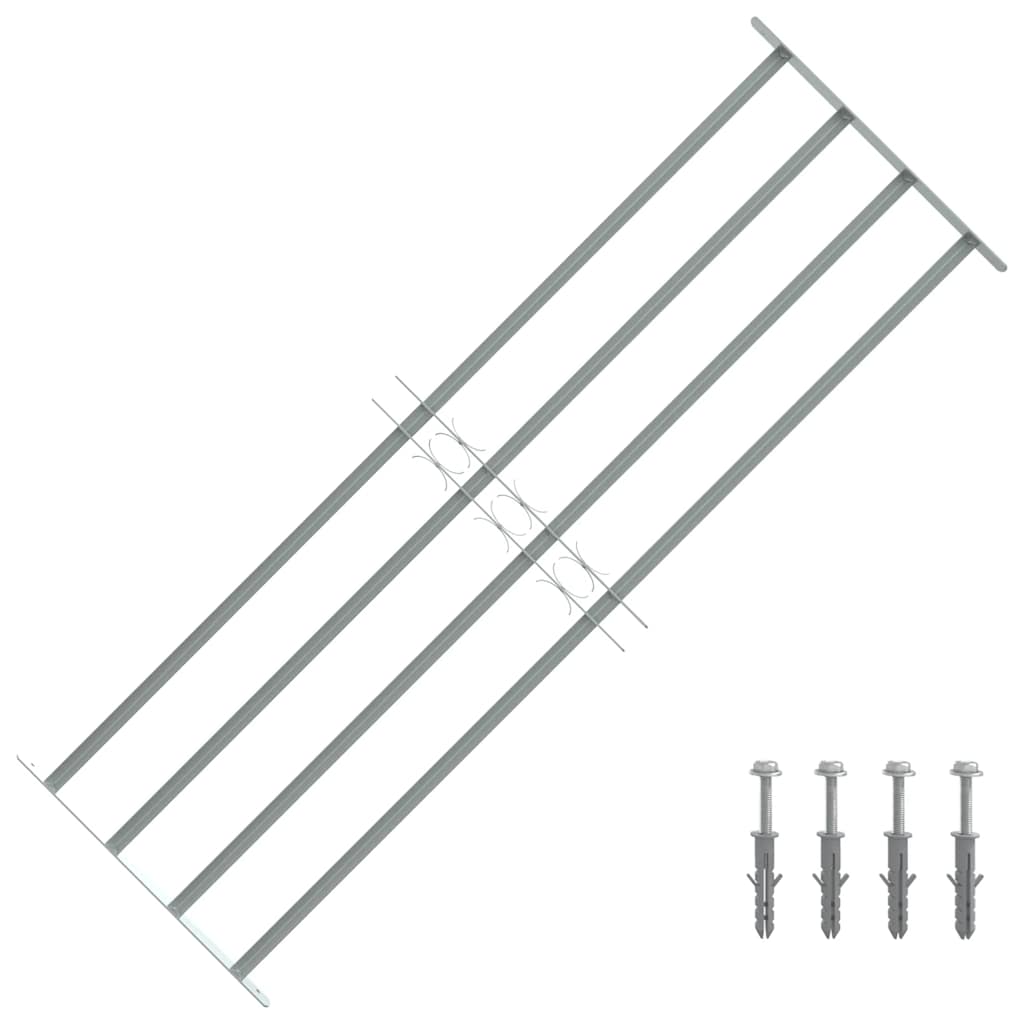 Adjustable Window Grille with 2 Crossbars 500-650 Mm