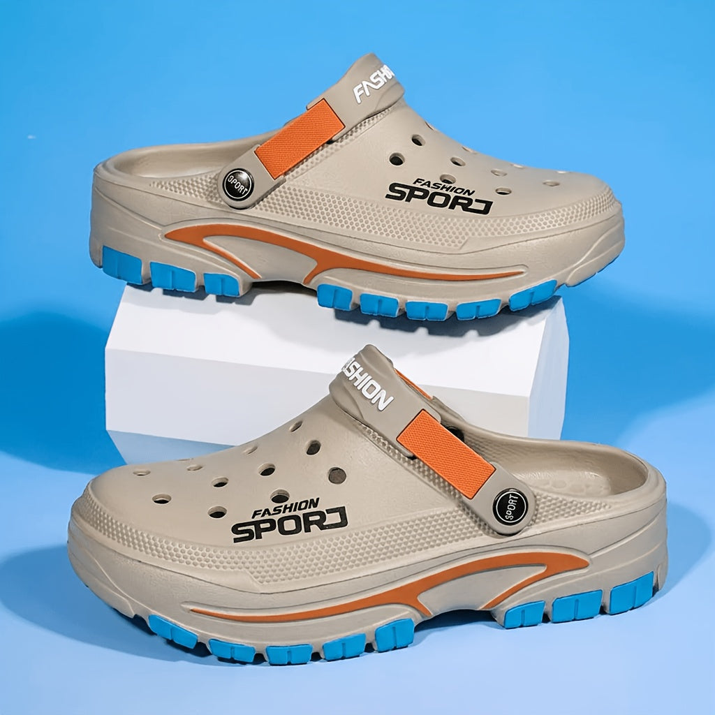 Men's Summer Perforated Sandals – Thick‑Sole, Anti‑Slip, Breathable and Comfortable