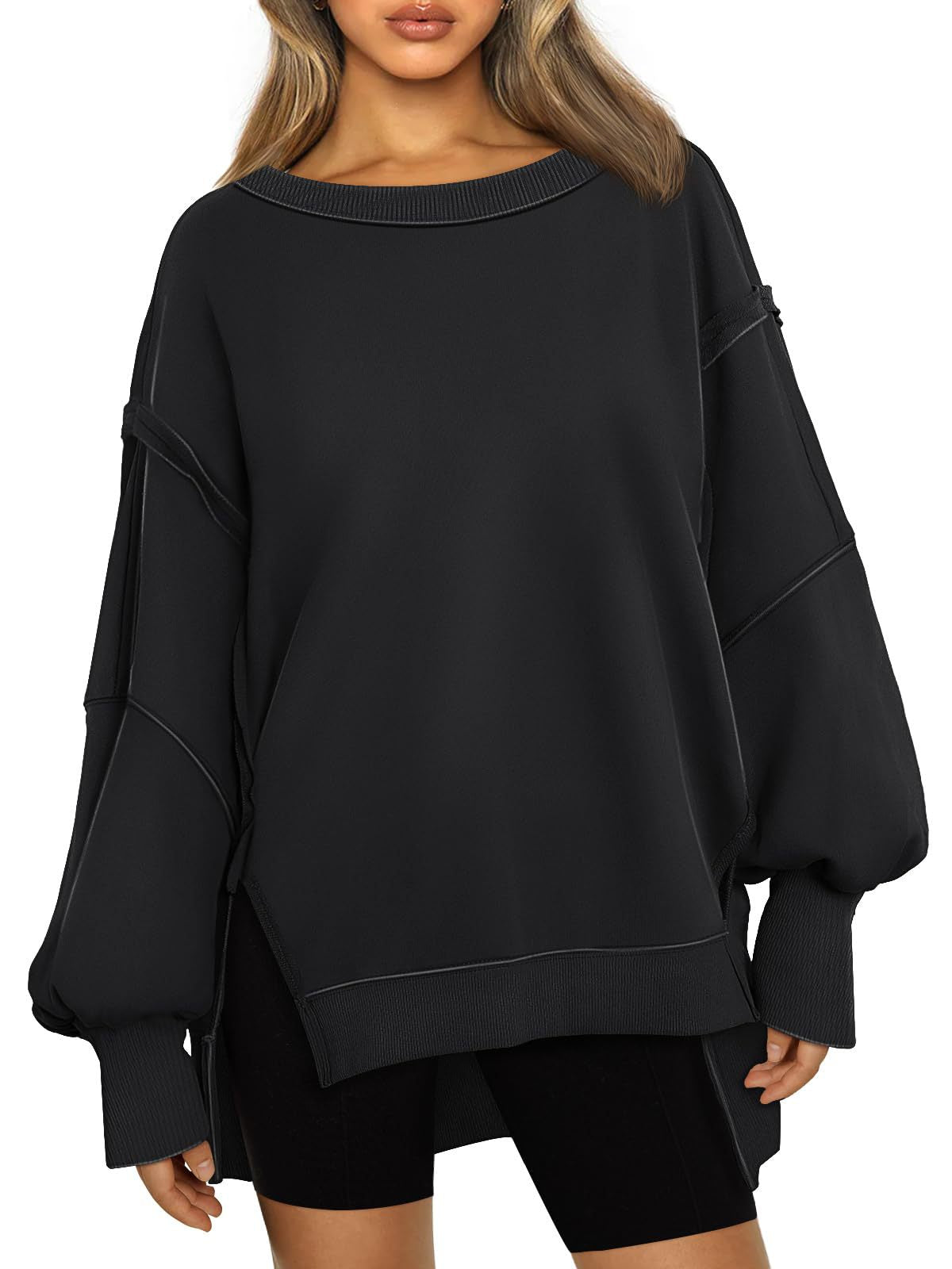 Women's Cozy Hooded Round-Neck Casual Sweatshirt