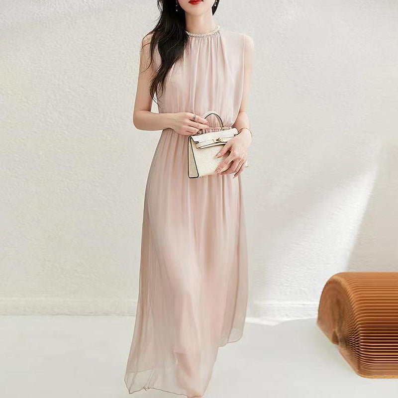 Womens Silk Dress with No Beading