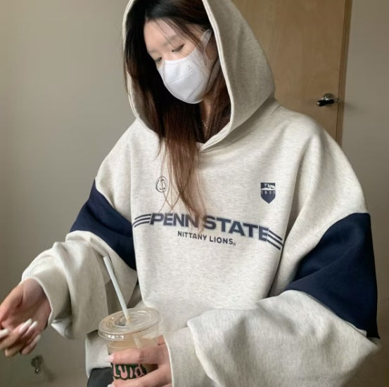 Cozy Autumn Hooded Pullover Sweatshirt for Women