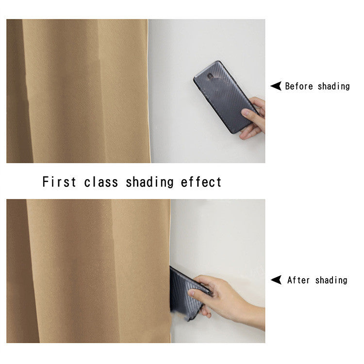 Full Blackout Hot Sale Curtain with Black Lining on the Back