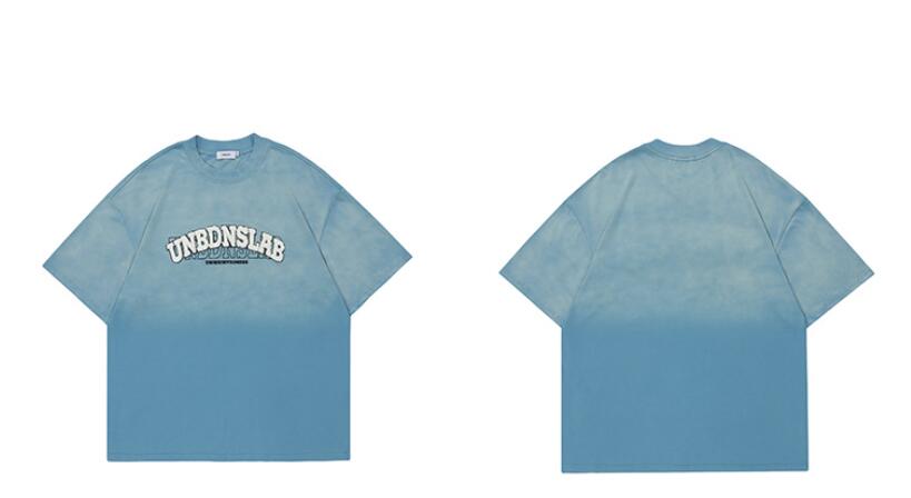 Retro Street Embroidered Summer Short Sleeve T-Shirt