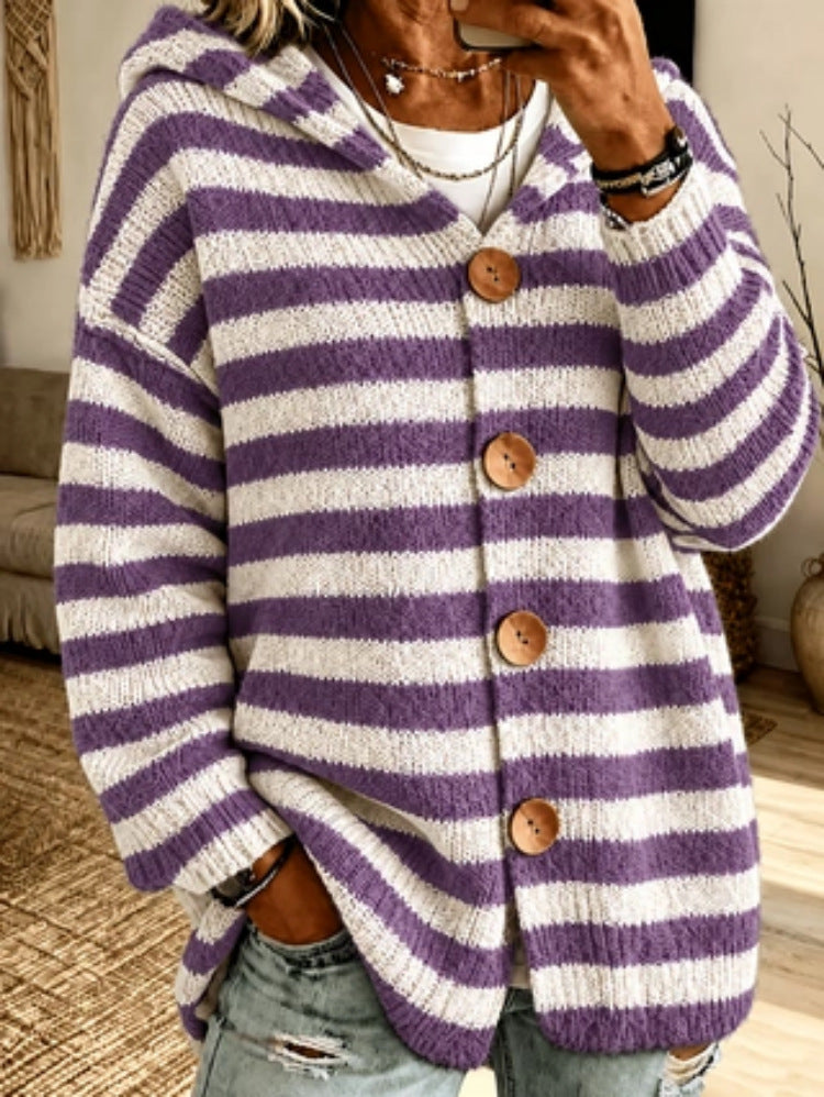 Striped Casual Fashion Women's Sweater