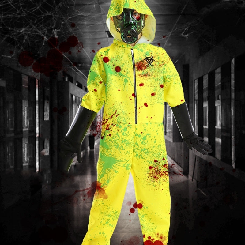 Biochemical Crisis Protective Clothing Splash Print Neutral Dress Up Zombie Play
