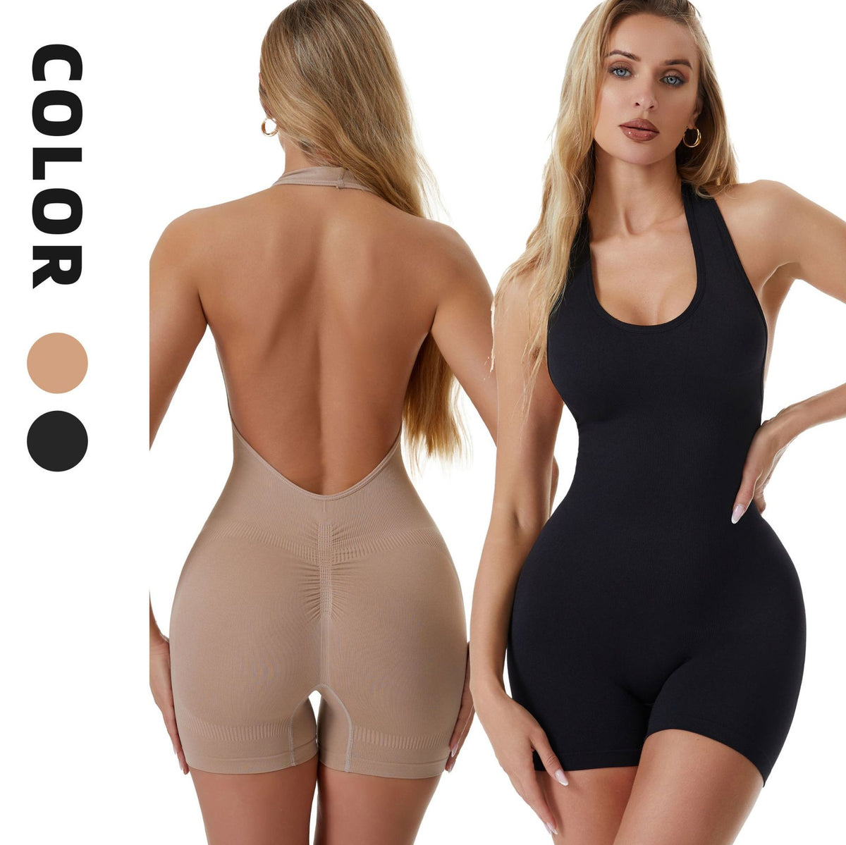 Plus Size Backless Shaping Bodysuit & Waist Cincher