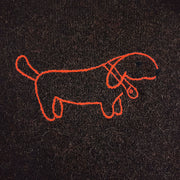 French-style Niche Cute Cartoon Puppy Sweater with a Round Neckline