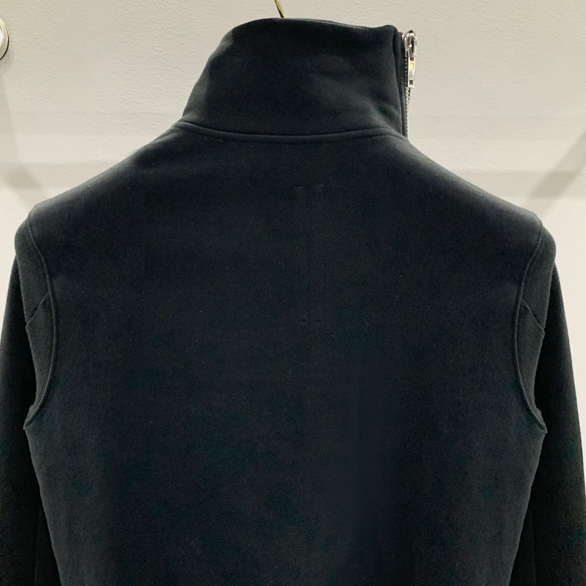Edgy Oblique Zip Turtleneck Cotton Sweater Coat