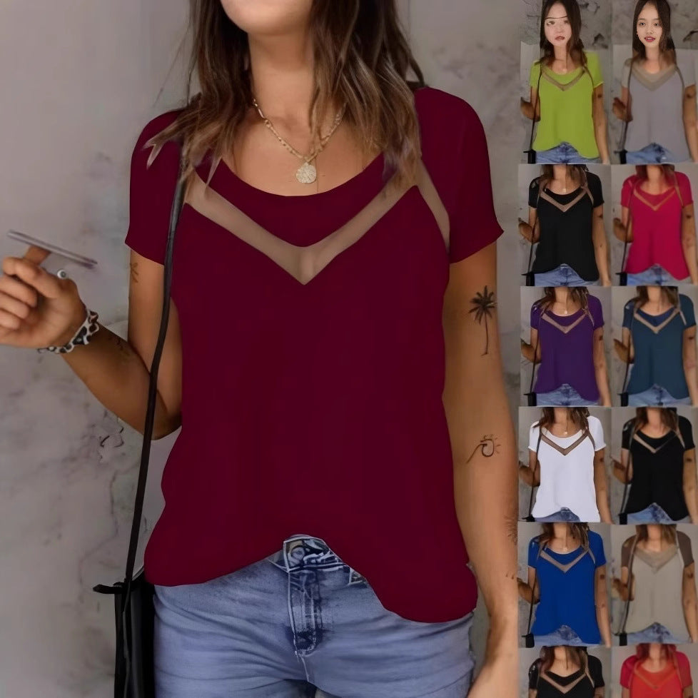 Minimalist Chic Short-Sleeve Top – Effortless Elegance