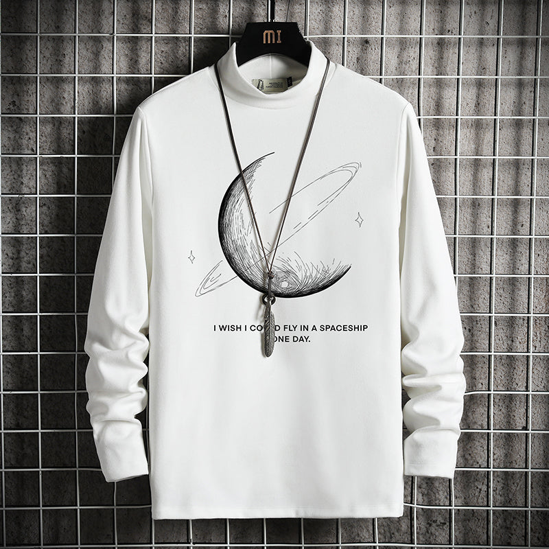 Men's Casual Long-Sleeve Layered Cotton T-Shirt