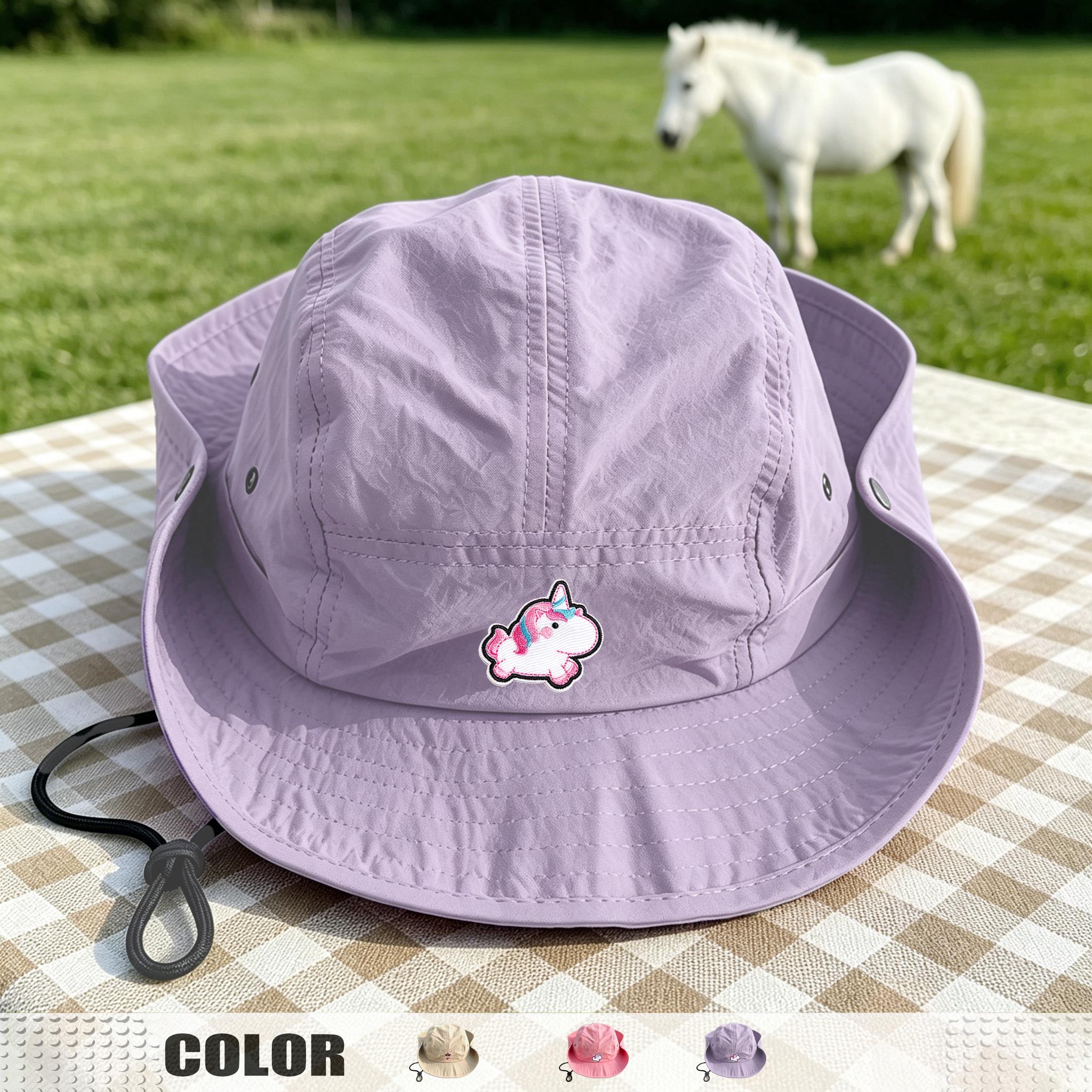 Rainbow Horse Embroidery Western Cowboy Hat for Kids