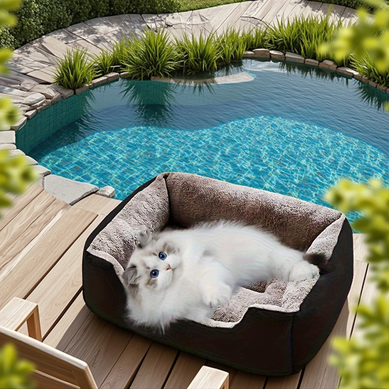 Comfortable Pet Bed House, Square Cushion For Large Dogs And Cats - Soft And Comfortable Sofa Cushion For Sleeping