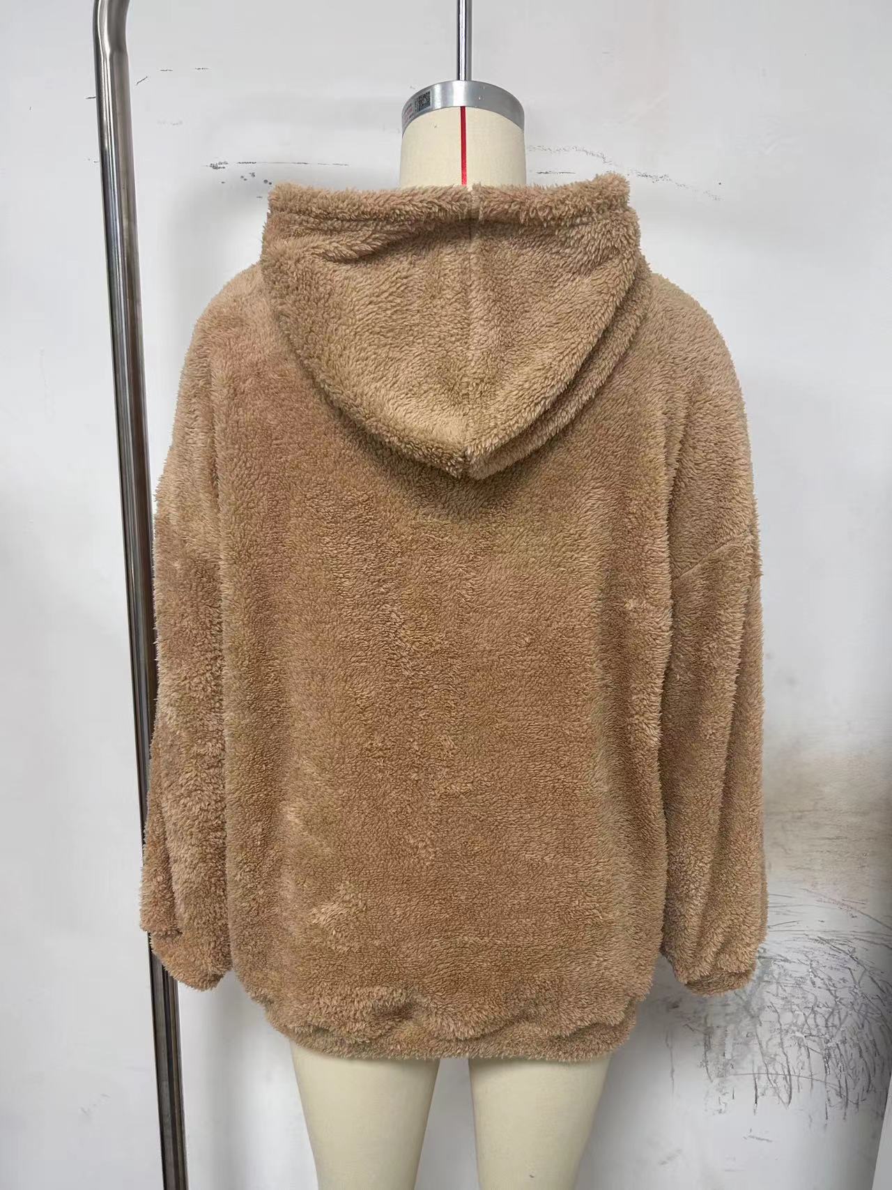 Cozy Flannel Long-Sleeve Pullover Sweatshirt