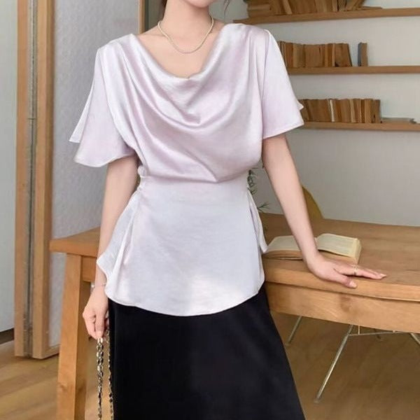 Unique And Beautiful Off-shoulder Short-sleeve Summer Top