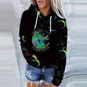 Women's 3D Digital Print Streetwear Fashion Hoodie