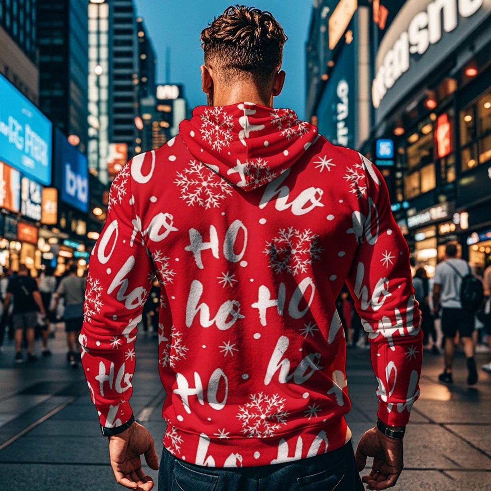 Men's Digital Print Sports Hoodie