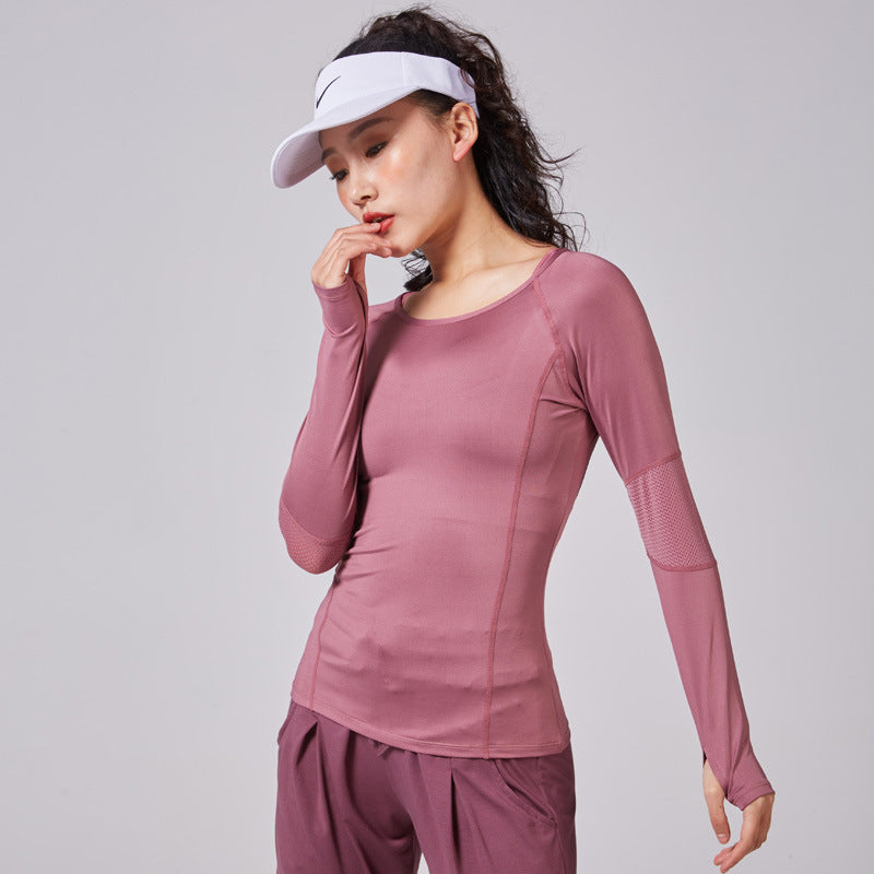 Women's Slim Fit Moisture-Wicking Long Sleeve Fitness Top