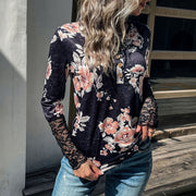 Loose-Fit Printed Pullover, Long Sleeve, Round Neck – Trendy Korean Style