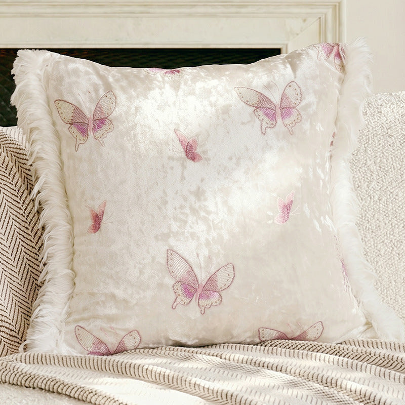 French-style Creamy-soft Throw Pillow Cover