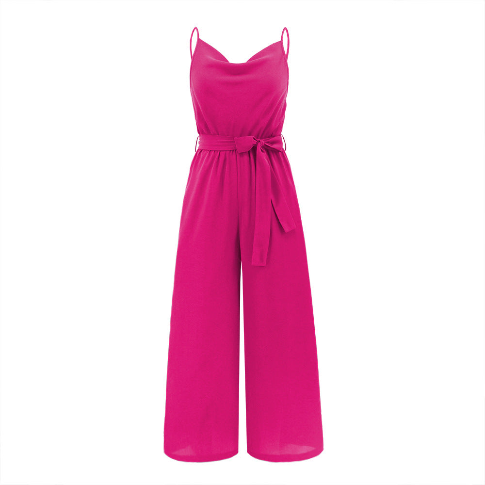 Chic Wide-Leg Slim Jumpsuit for Women