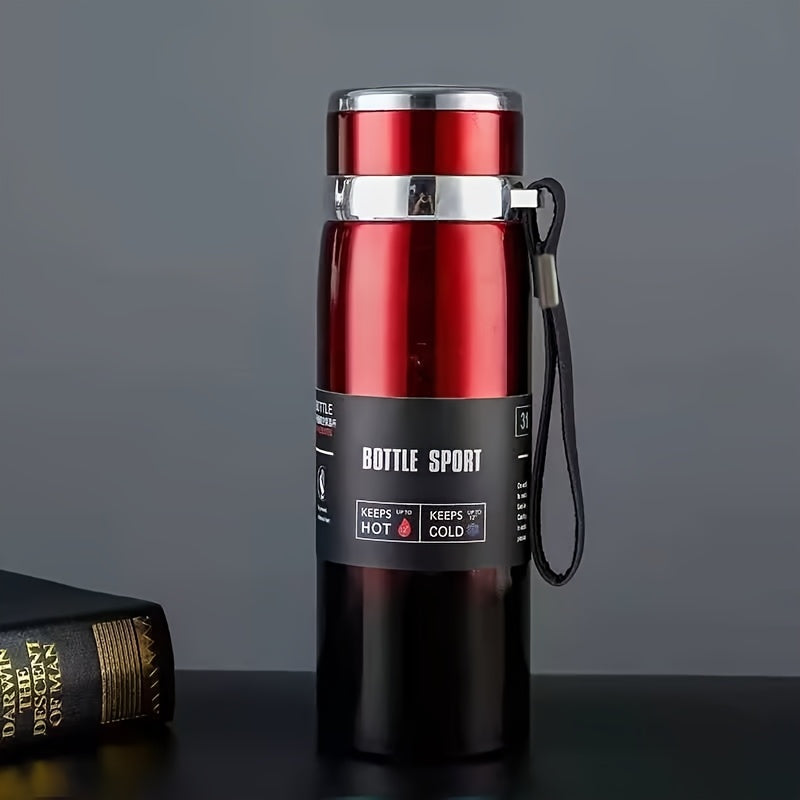 27.05 oz (800 ml) Large Insulated Vacuum Bottle - Leak-Proof Hot and Cold Drink Flask