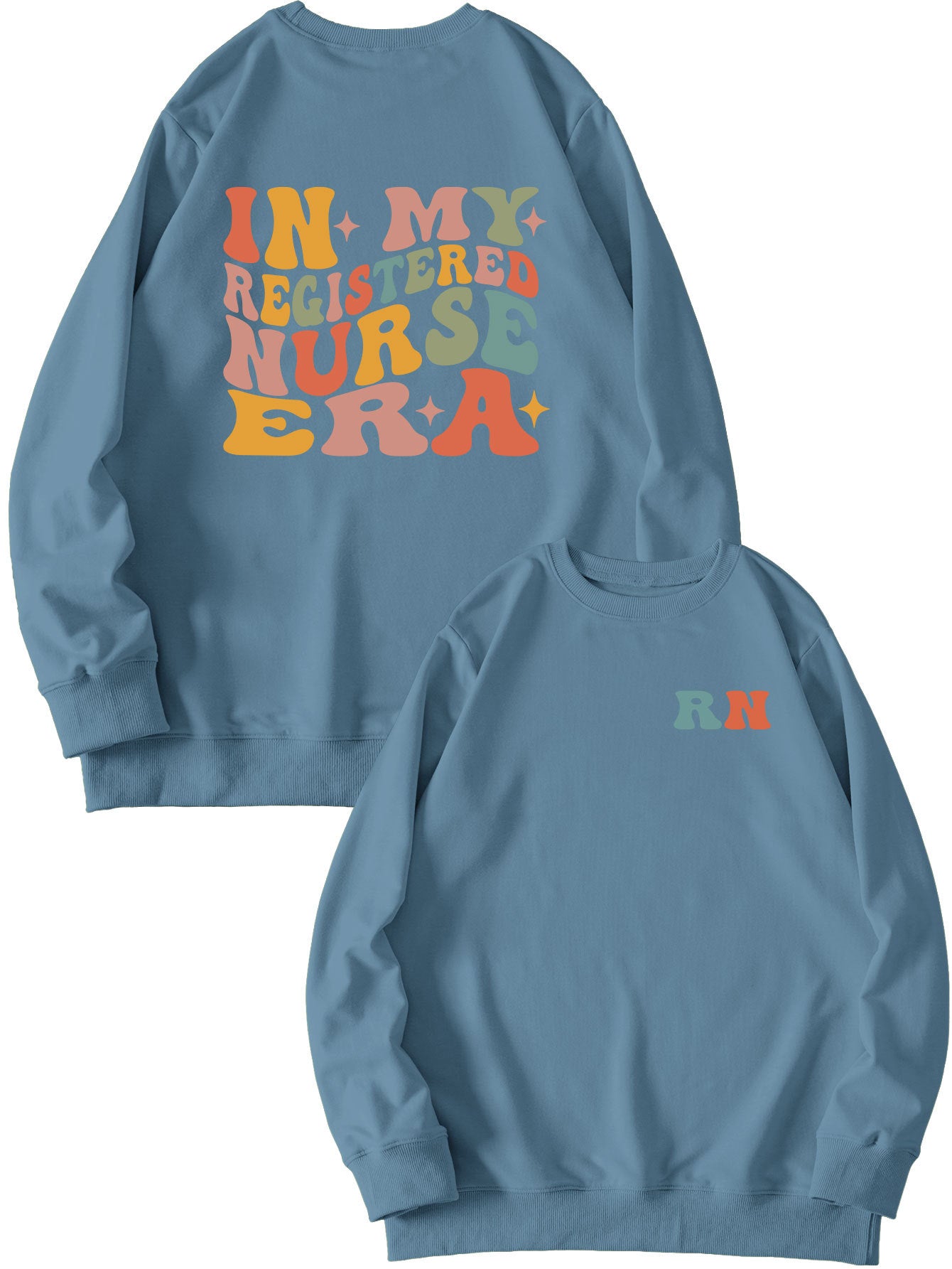 Women's Casual Round Neck Printed Sweatshirt