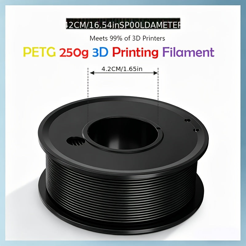 Vibrant Color PETG Filament – 250 g (0.55 lb) Roll, 1.75 mm Diameter, Non‑Toxic & Odorless