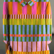 Women's Loose Printed Crew Neck Top