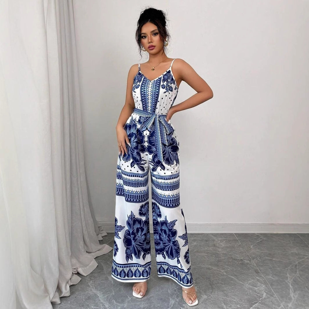Simple Elegant Casual Jumpsuit With Straps For Women