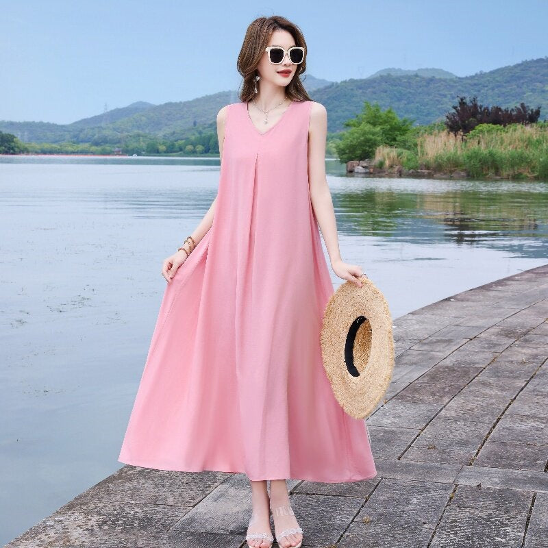 New Cotton-silk Dress for Women