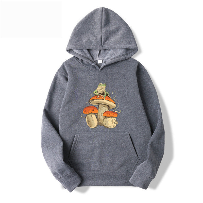 Letter Print Kangaroo Pocket Drawstring Hoodie