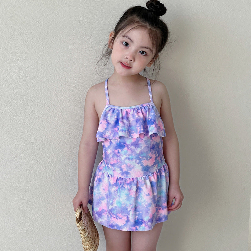 Floral Baby Girl Swimsuit for Beach & Pool Days