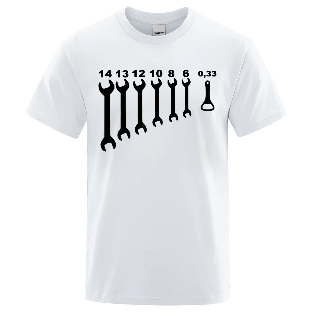 Men's Funny Car Repair Engineer Cotton T-Shirt