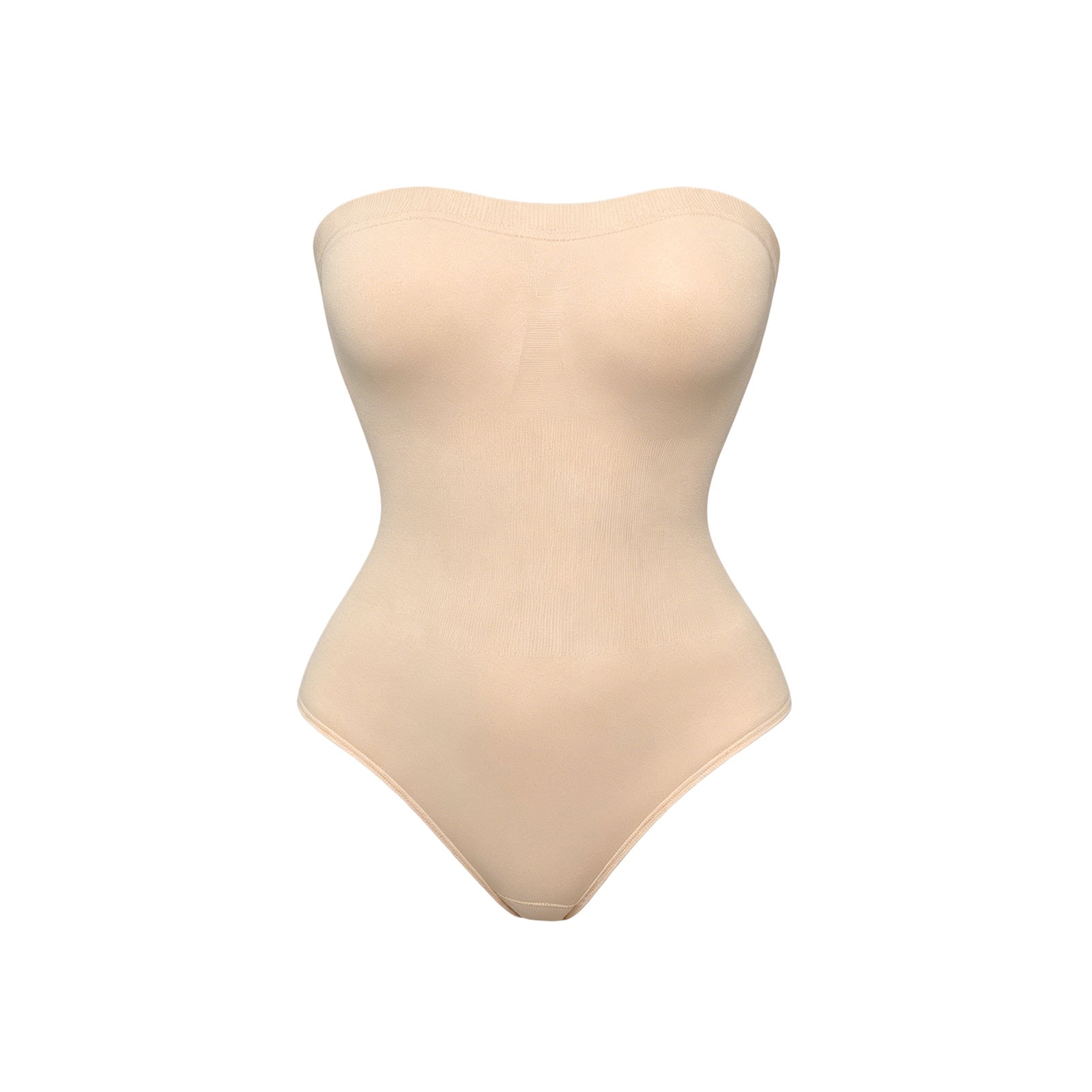 Seamless Breathable Strapless Body Shaper Bodysuit