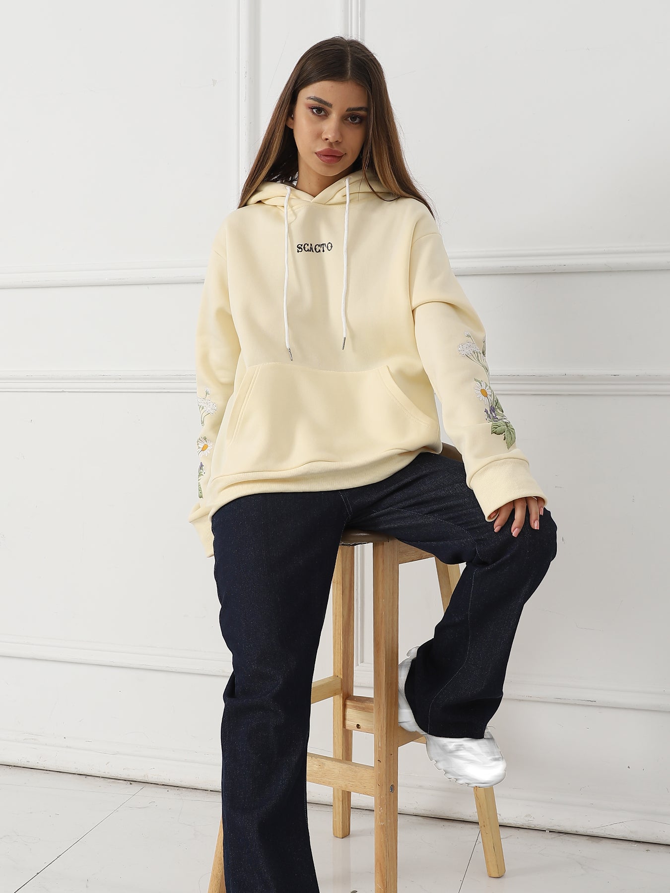 Women's Floral Long Sleeve Sweatshirt