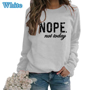 Harajuku Letter Print Round Neck Women's Sweatshirt