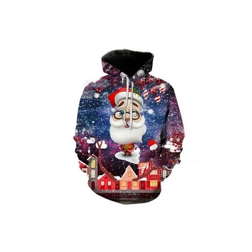 Festive Matching Christmas Hooded Pullover for Men & Women