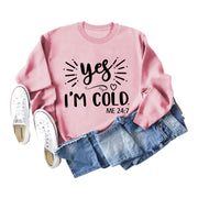 Plus-Size Long-Sleeve Casual Pullover Sweater