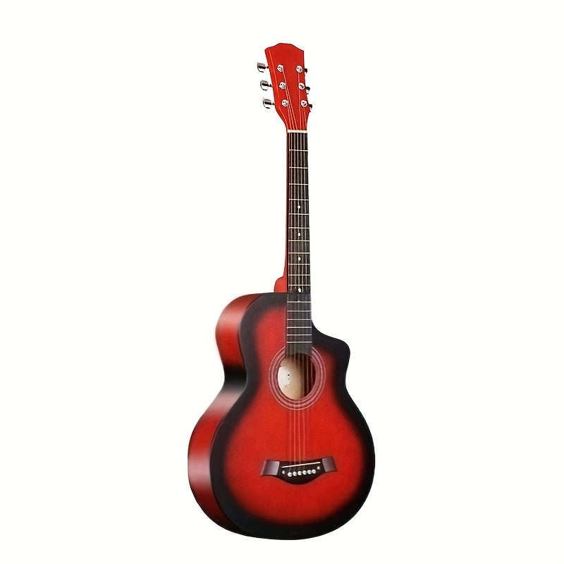 38‑inch Professional Acoustic Guitar, Wood Body, 18 Frets – Full‑Size Unisex