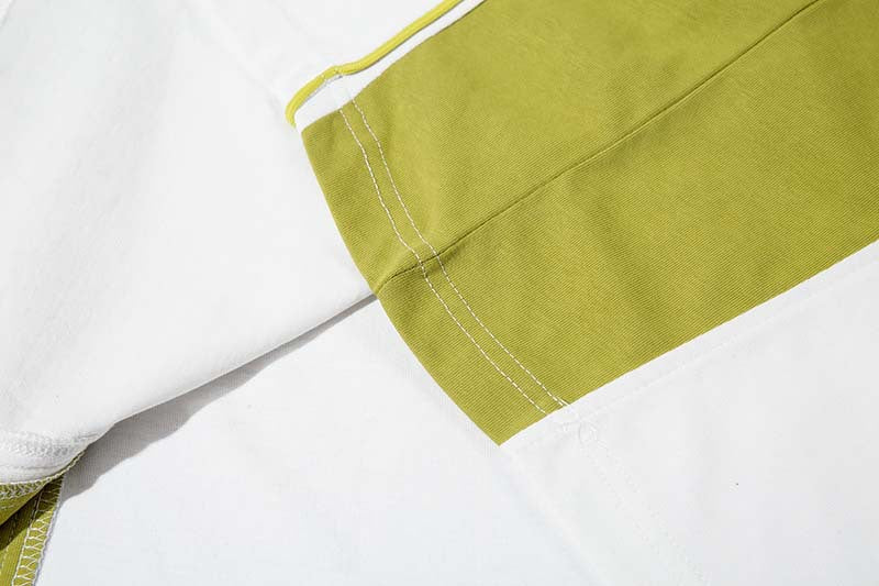 Men's Contrast Stitching Half Sleeve Casual Sports Shirt
