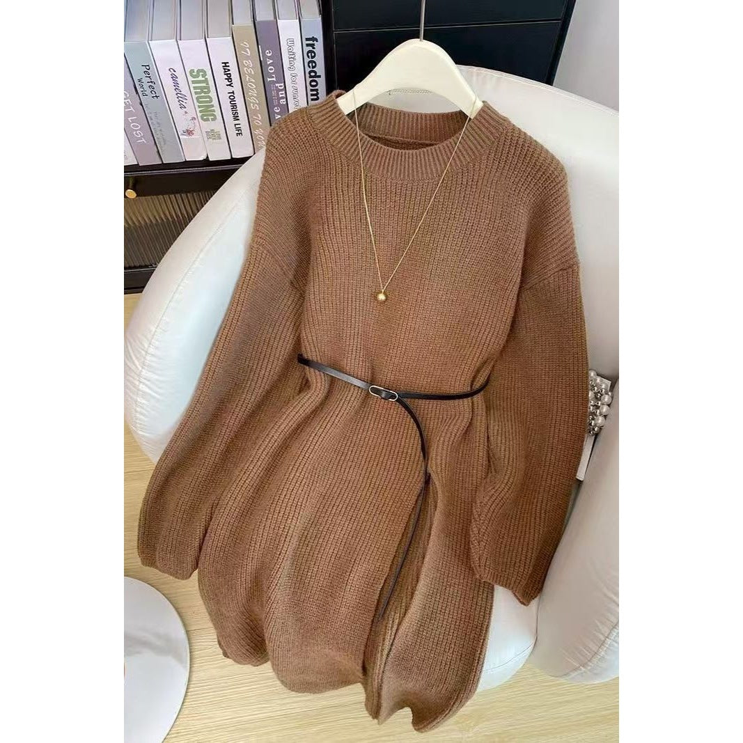 Winter Outfit a Full Set of French Retro Dresses for Women