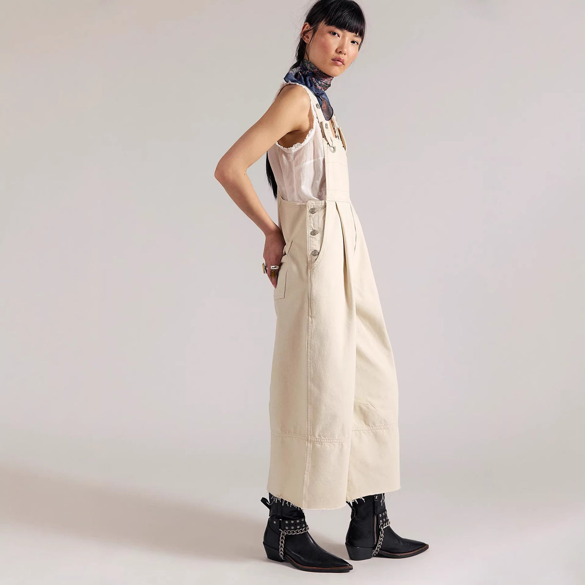 Trendy Loose-Fit Denim Overalls for Women